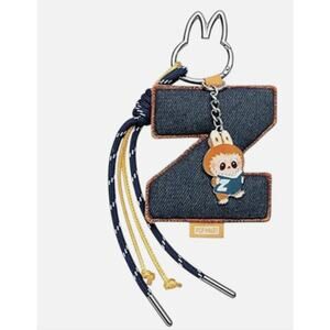 Pop Mart MONSTERS LABUBU Pin for Love Keychain Pendant, LETTER Z Bag Charm, NEW